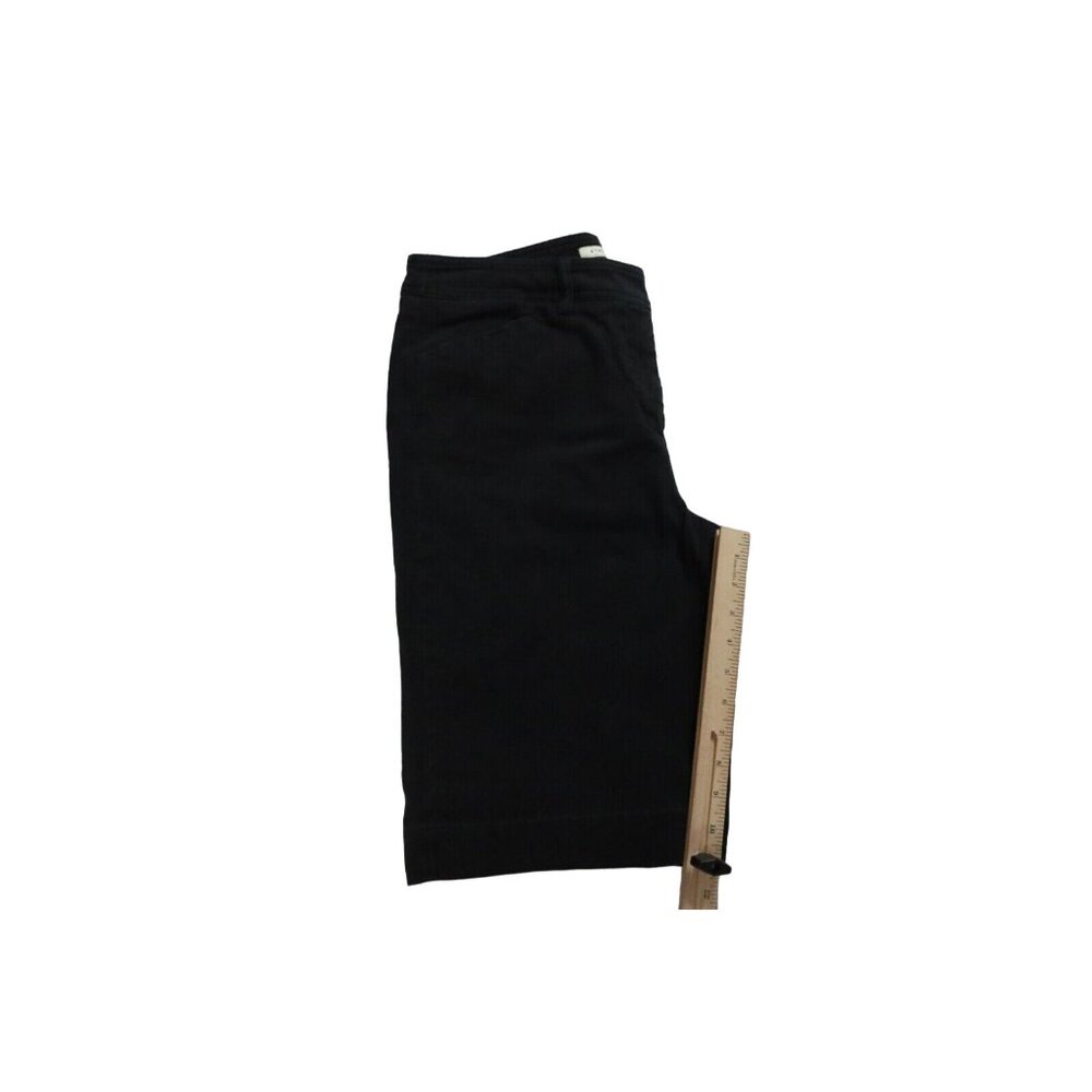 JONES NEW YORK SPORT Shorts Women's Slash Pocket Flat Front Bermudas Black 12 - Picture 5 of 11